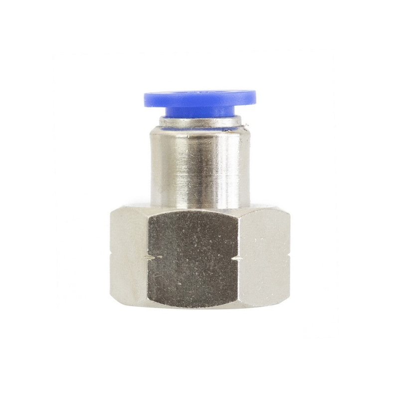 PTC Straight Female Connector 5/16 OD – 3/8 NPT Female