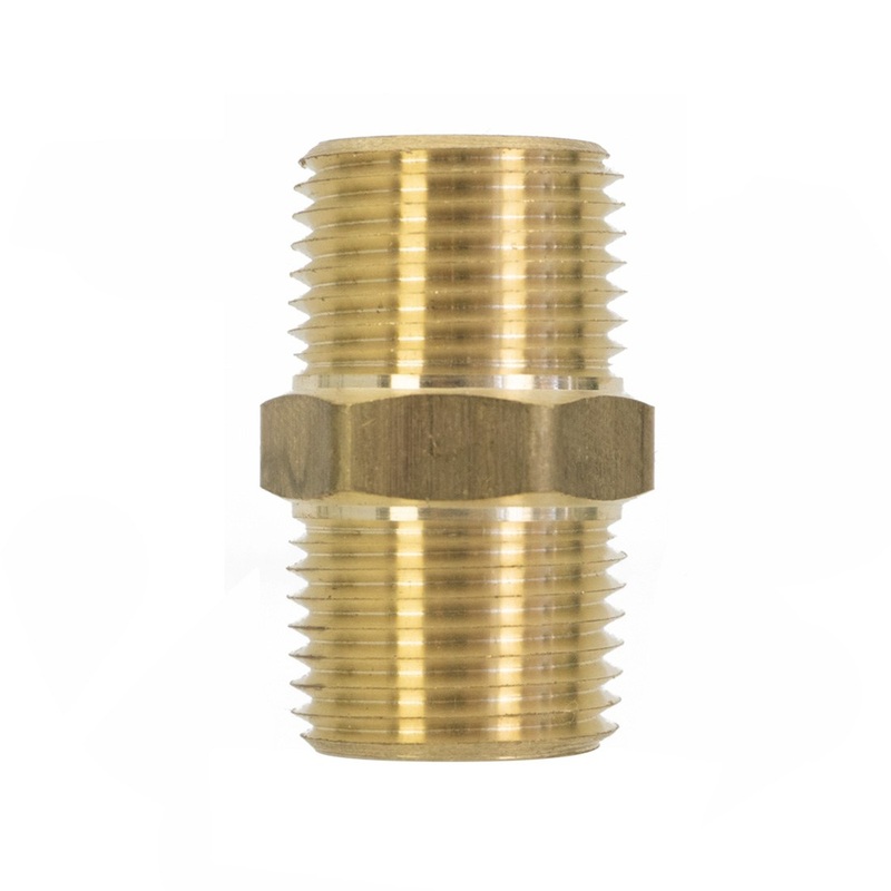XERO Hex Nipple Brass – 1/2 Inch