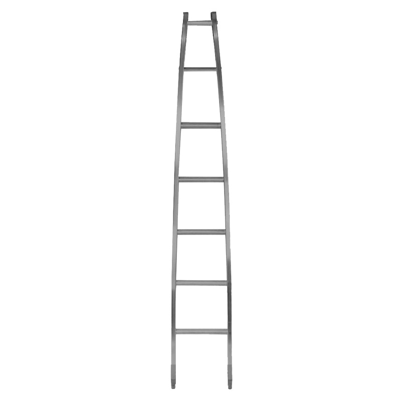 Metallic Ladder Aluminum Open Top Section – 7 Foot