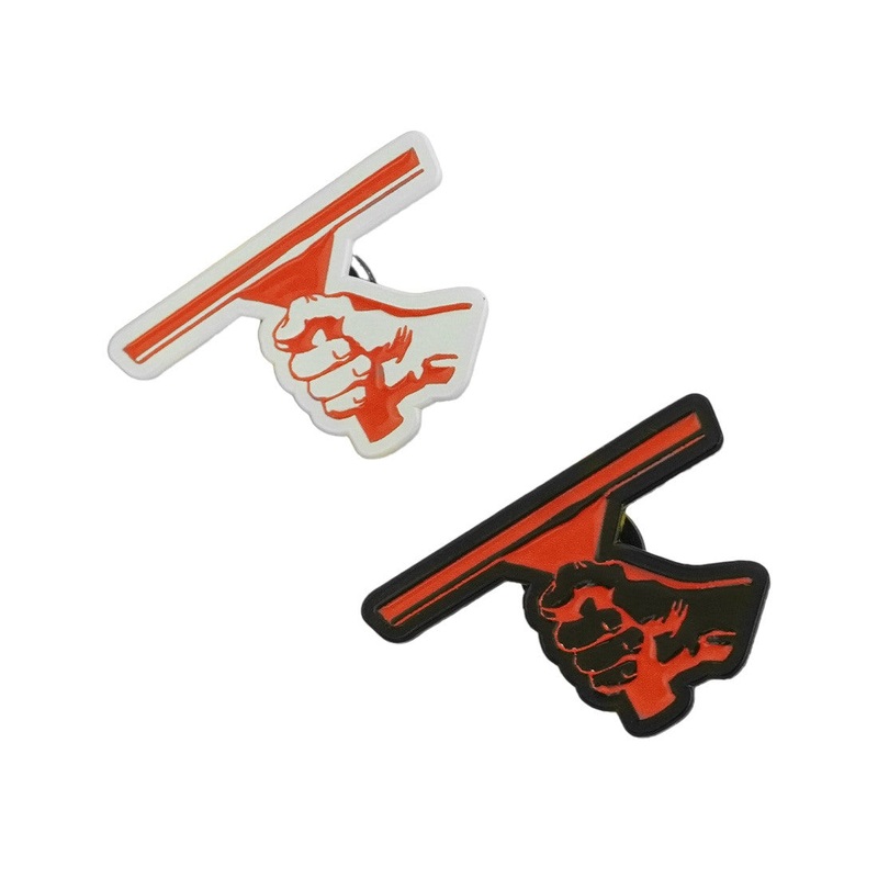 WCR Enamel Pin|White/Red|Black/Red