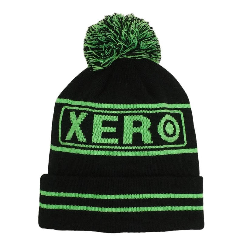 XERO Winter Cap|Black/Green|Blue/Green