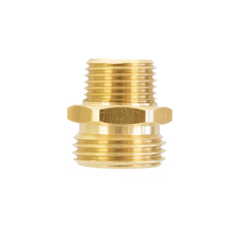 Pulex Brass Fitting – 1/2 Inch NPT-M X 3/4 Inch GH Male