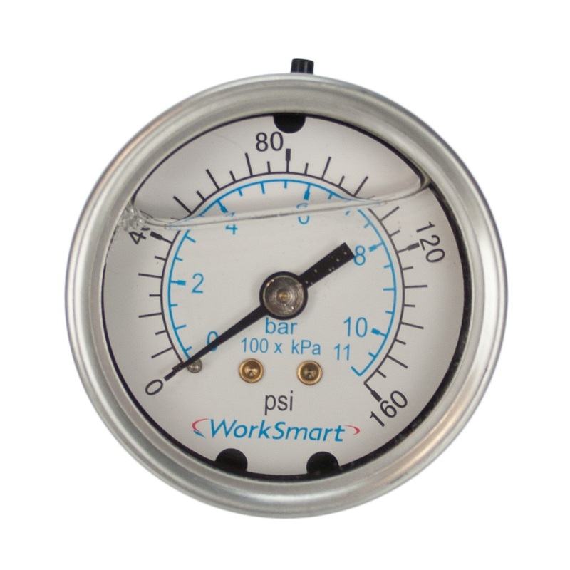 Tucker 0-160 PSI Liquid Filled Pressure Gauge