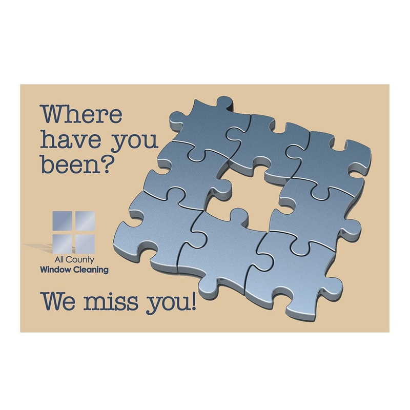 We Miss You Design Suite|We Miss You – Postcard Small|We Miss You – Door Hanger|We Miss You – Facebook Ad|We Miss You – Flier Black and White|We Miss You – Flier Color