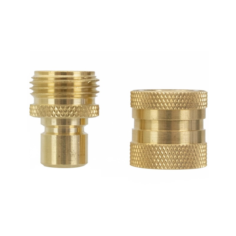 Garden Hose Quick Connect Male and Female Set – Brass