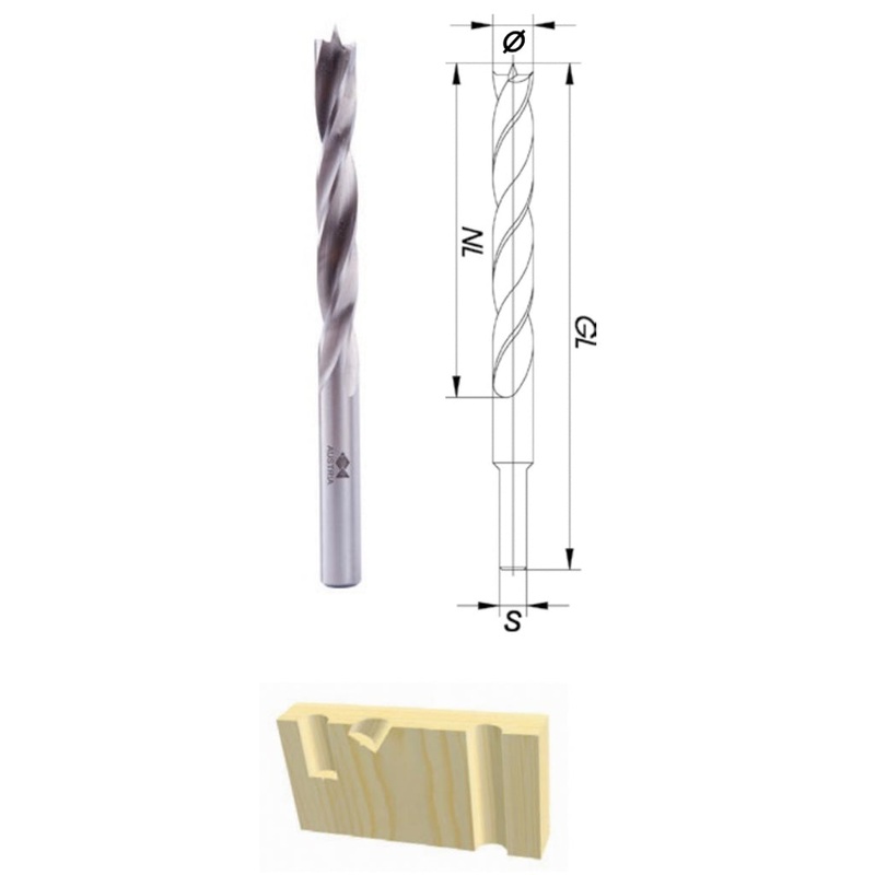 Fisch Tools 14 x 200mm Brad Point Drill Bit 013C140200