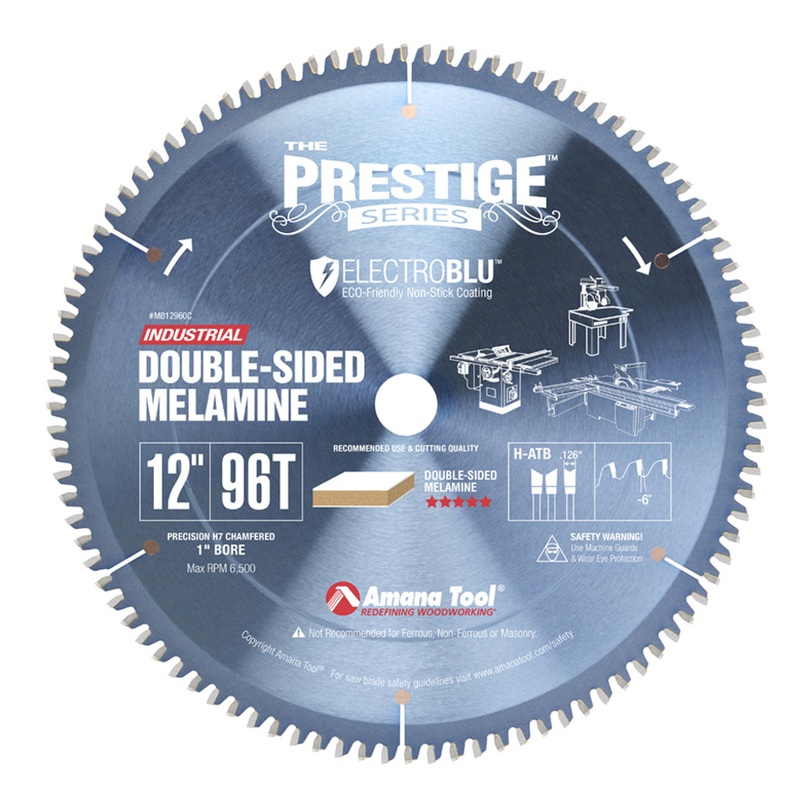Amana Melamine Circular Saw Blade 12 Inch x 96T High-ATB MB12960C