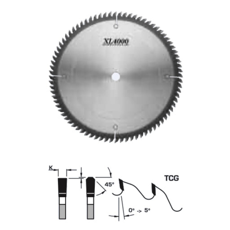 FS Tool Fine Crosscut Circular Saw Blade 10 Inch x 80T TCG with 30mm Bore and Hammer/Felder Pin Holes S10250-30PH