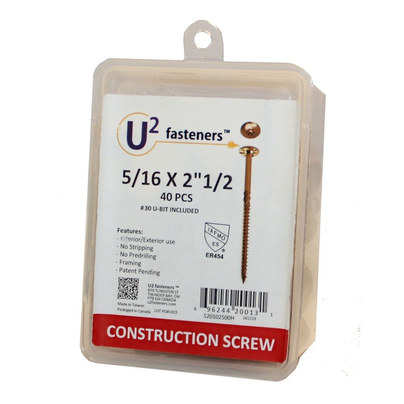U2 Fasteners 5/16 Inch Heavy Duty Structural Washer Head Construction Screws S2010*****