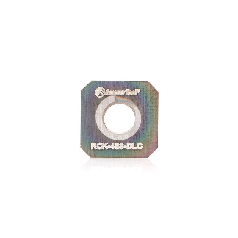 Amana Tool 10.5 x 10.5 x 1.5mm Replacement Diamond-Like Carbon Coated Carbide Insert with 45 Degree Chamfers RCK-453-DLC
