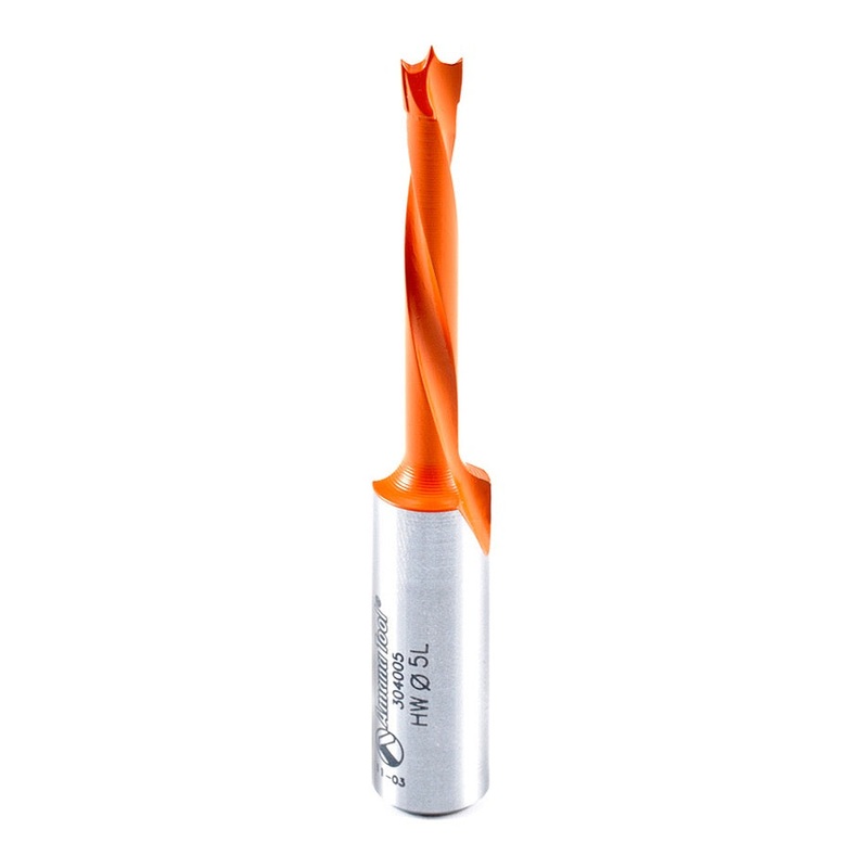 Amana Tool D 5mm LH Boring Bit with Brad Point 304005