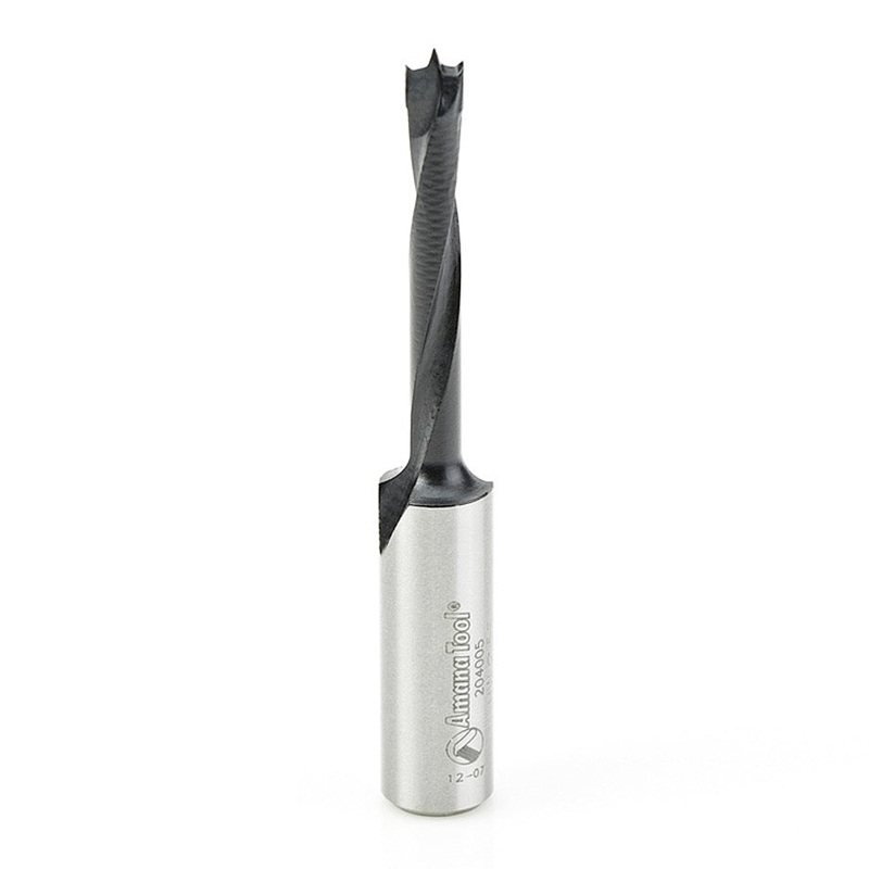 Amana Tool D 5mm RH Boring Bit with Brad Point 204005