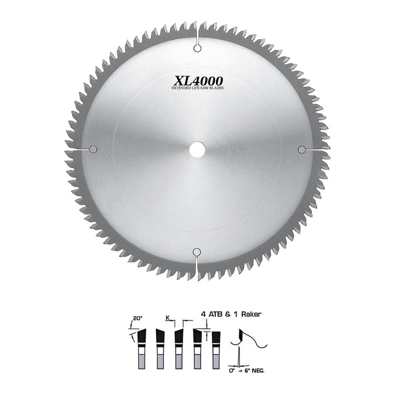 FS Tool Mitre Joint Circular Saw Blade 12 inch x 100T Hi-ATB with 1 Inch Bore SM6300