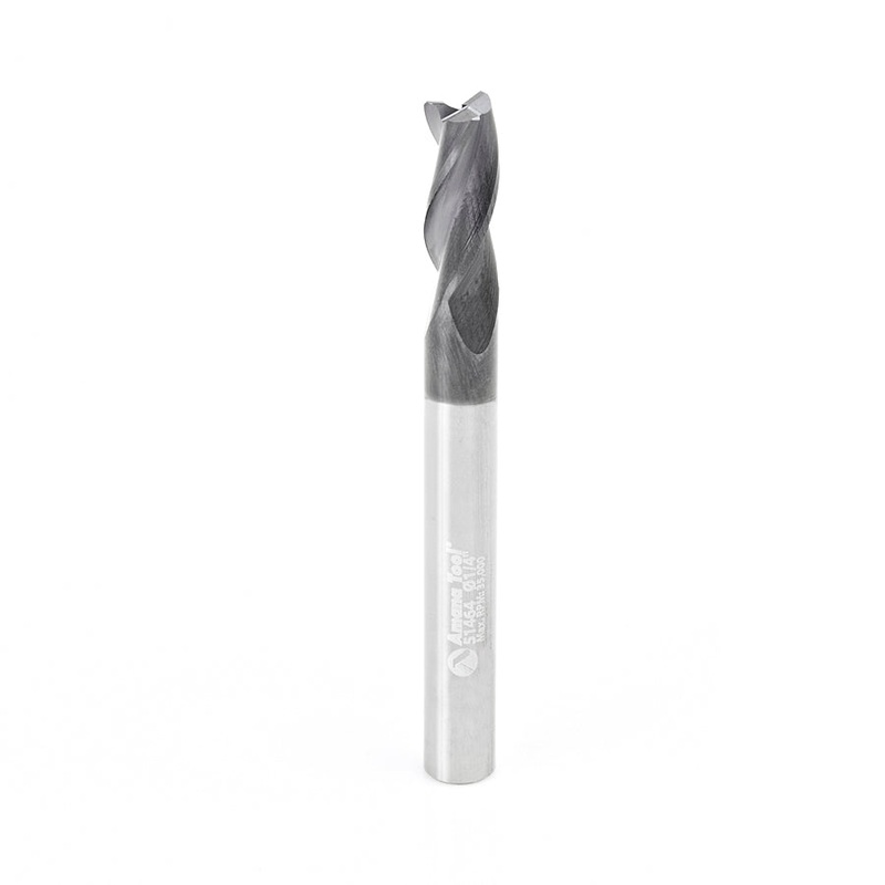 Amana Upcut Spiral Router Bit D 1/4 Inch Aluminum Titanium Nitride Coated 51464