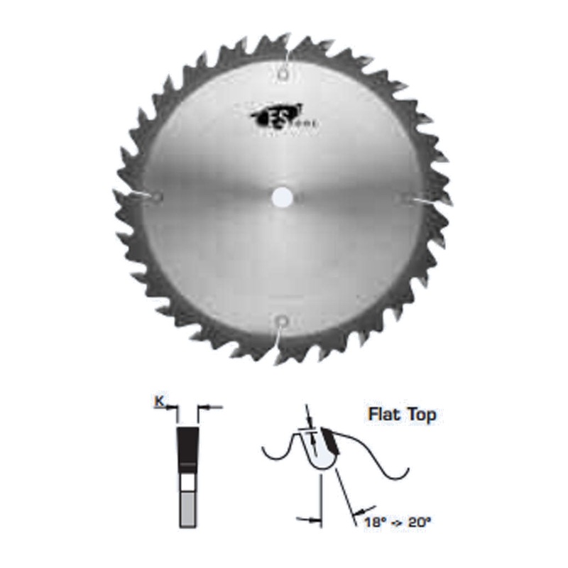 FS Tool Rip Circular Saw Blade 250mm x 24T FT with 5/8 Inch Bore L02250