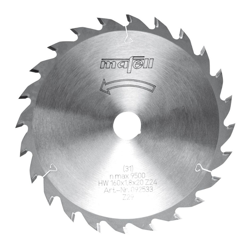 Mafell Universal Circular Saw Blade for Solid Wood 160mm x 24T ATB with 20mm Bore 092533