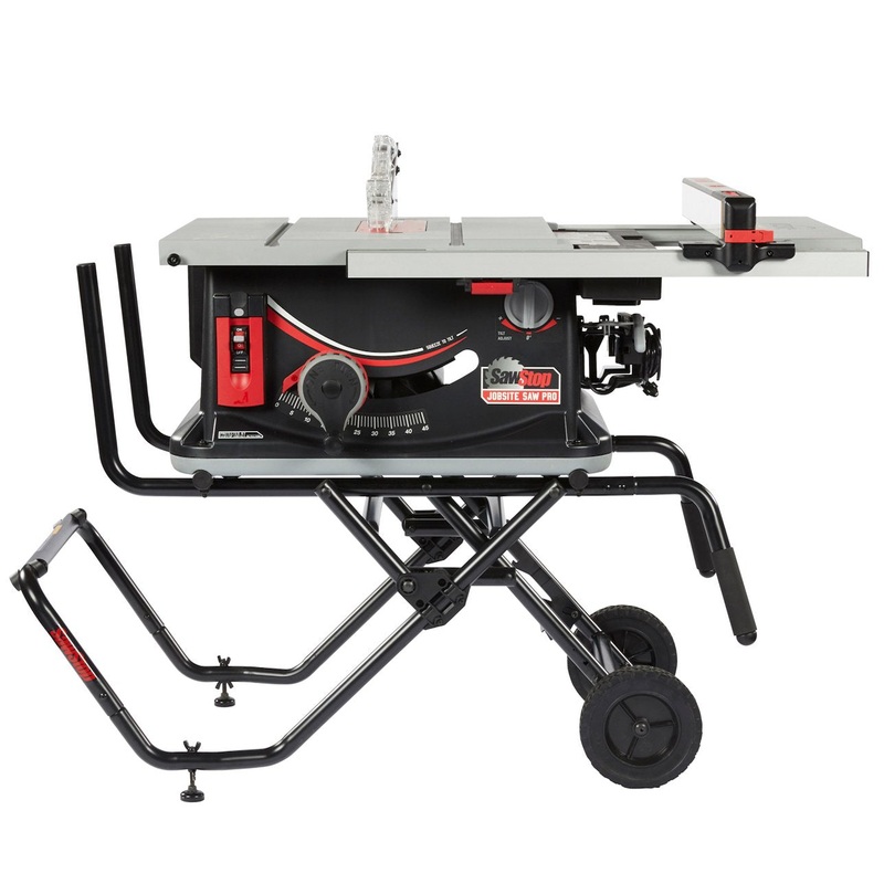 SawStop Jobsite Pro Table Saw 10 Inch with Mobile Cart JSS-120A60