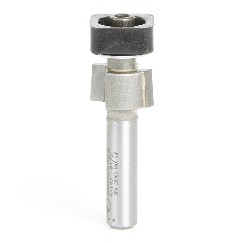 Amana Tool D 1/2 Inch Laminate Trimming Router Bit with Square Ball Bearing 47147