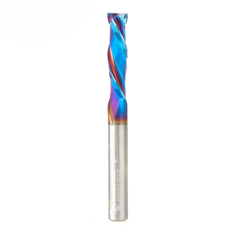 Amana Tool D 1/4 Inch Compression Spiral Router Bit with Spektra Coating 46350-K