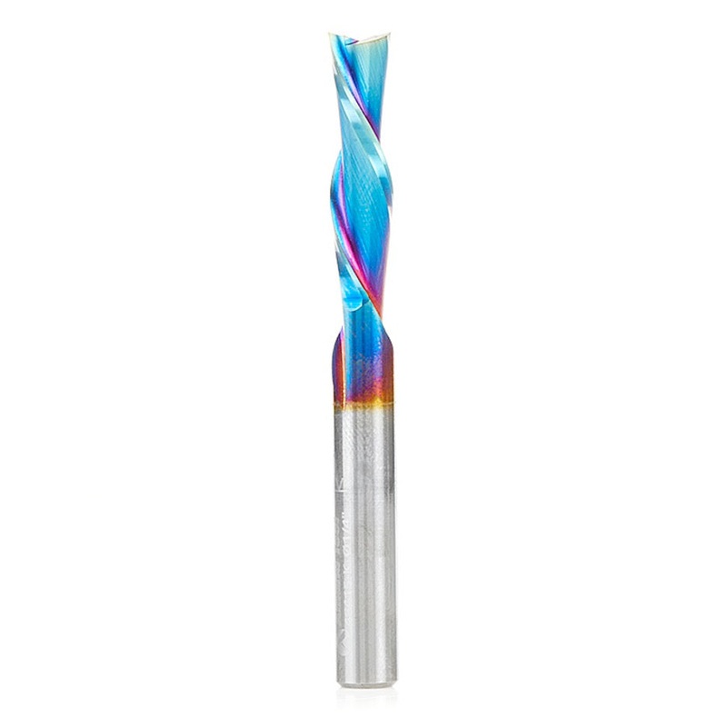 Amana Tool D 1/4 Inch Downcut Spiral Router Bit with Spektra Coating 46415-K
