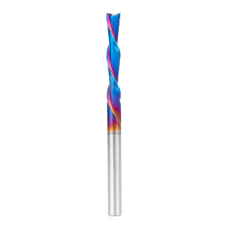 Amana Tool D 1/4 Inch Downcut Spiral Router Bit with Spektra Coating 46502-K