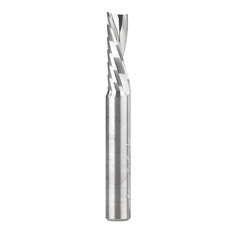 Amana Tool D 1/4 Inch O-Flute Upcut Spiral Router Bit for Plastic 51504