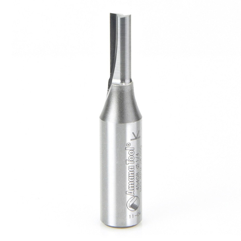Amana Tool D 1/4 Inch Plunge Router Bit Solid Carbide 45408