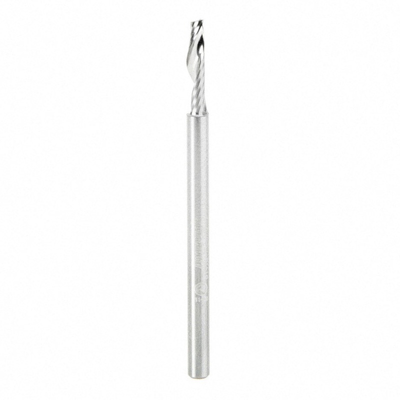 Amana Tool D 1/8 Inch O-Flute Upcut Spiral Router Bit for Plastic 51410