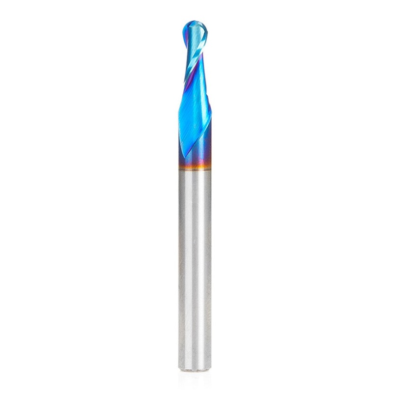 Amana Tool D 3/16 Inch Ball Nose Upcut Spiral Router Bit with Spektra Coating 46424-K