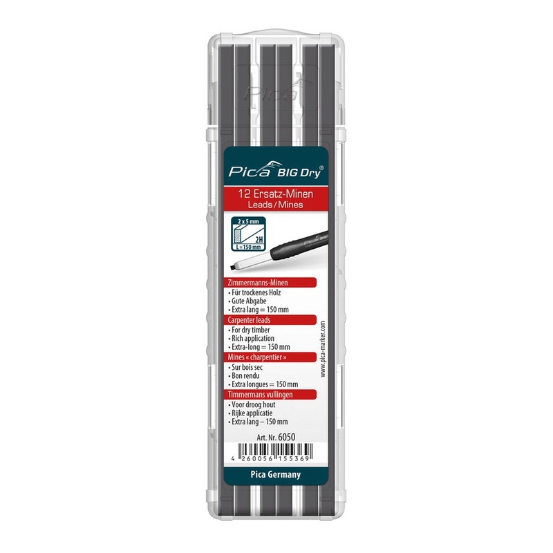 Pica Big Dry 2H Carpenter Refill Set 6050