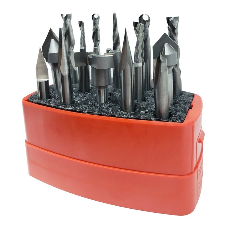 Whiteside The Works 14-Piece CNC Router Bit Set 714