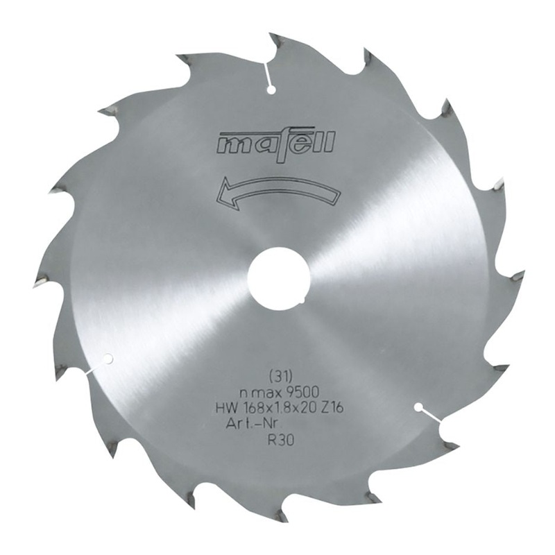 Mafell Ripping Circular Saw Blade 168mm x 16T with 20mm Bore 092476