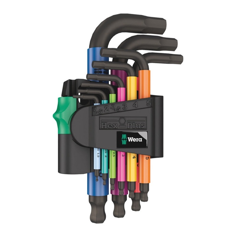 Wera Tools Hex-Plus Multicolour Metric L Hex Key Set 05133164001