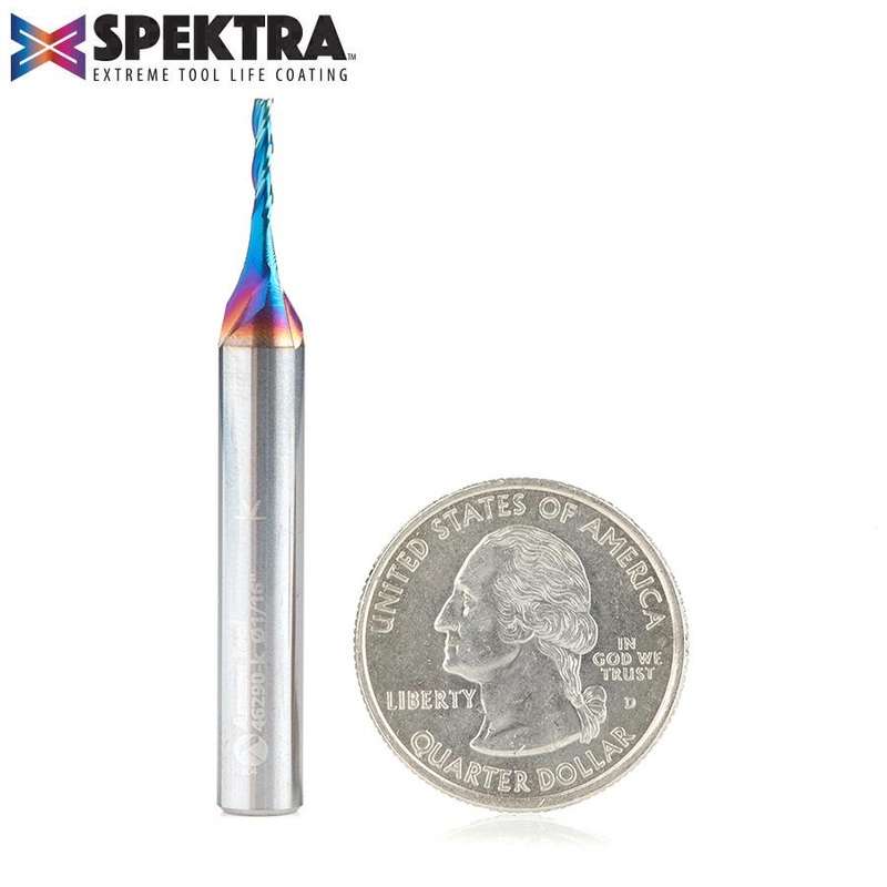 Amana Tapered Upcut Spiral Router Bit D 1/8 Inch 46290-K