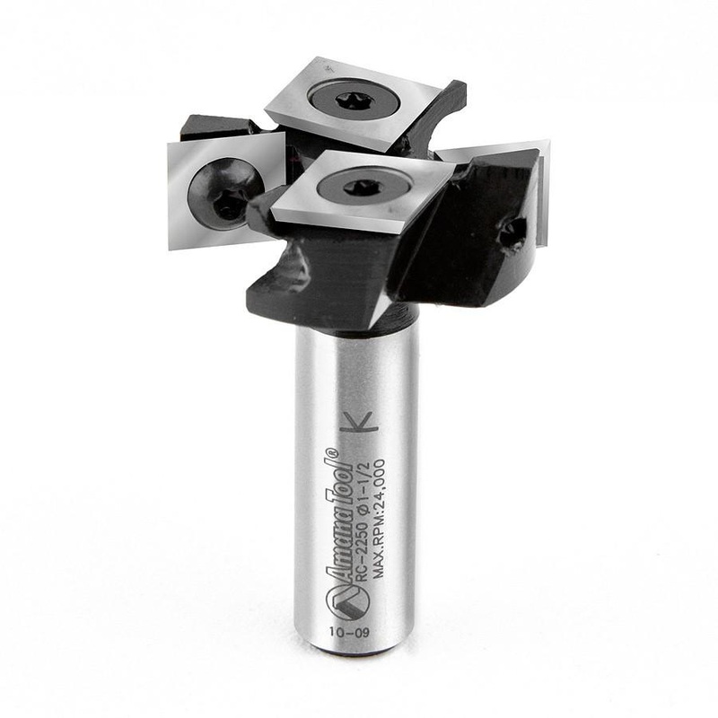 Amana D 1-1/2 Inch Surfacing Router Bit with Carbide Inserts RC-2250