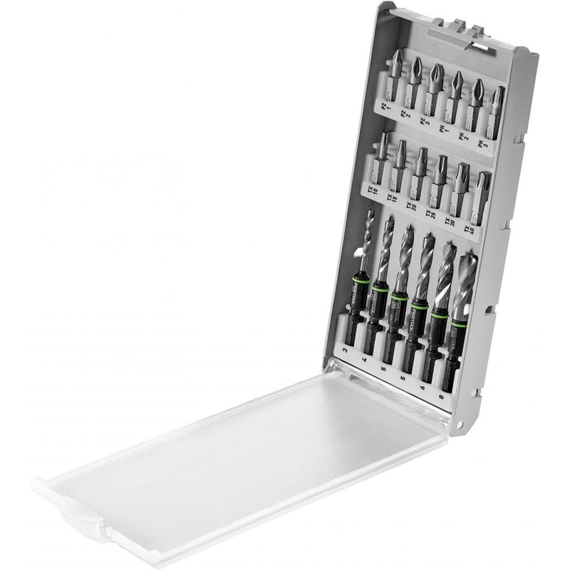 Festool Stubby Brad Point Drill Bit Set with Centrotec Shank 577395