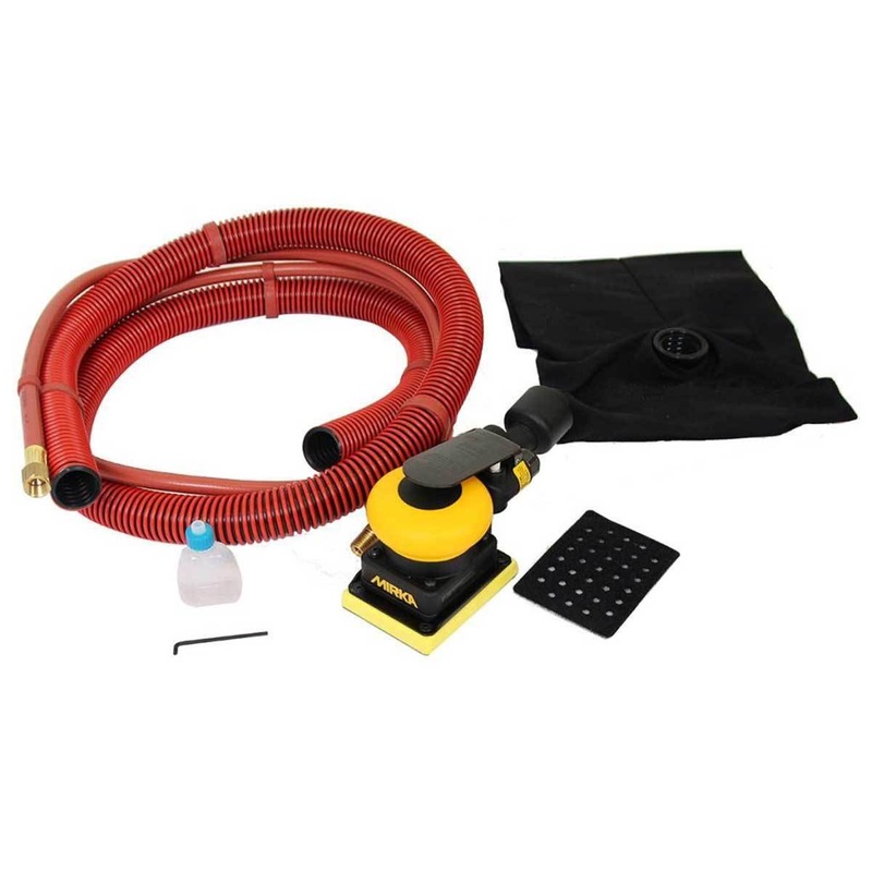 Mirka Pneumatic Orbital Sander 3 x 4 Inch with Dust Bag MR-34DB