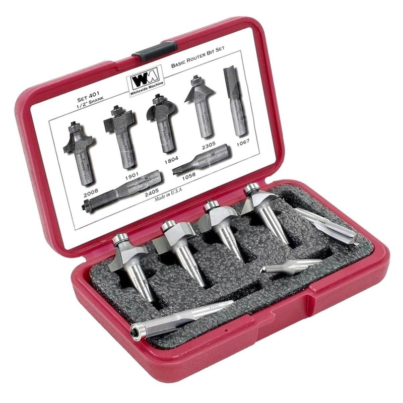 Whiteside Complete Basic Router Bit Set Complete Basic Router Bit Set SET40*
