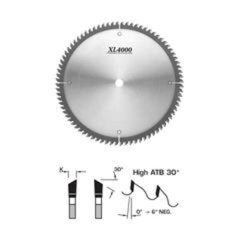FS Tool Melamine/Laminate Circular Saw Blade 10 Inch x 80T Hi-ATB with 5/8 Inch Bore SM6251