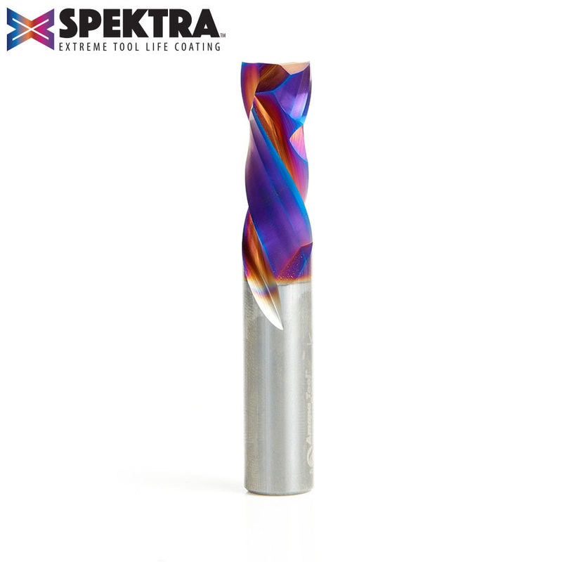 Amana Compression Spiral Router Bit D 1/2 Inch Spektra Coated 46188-K