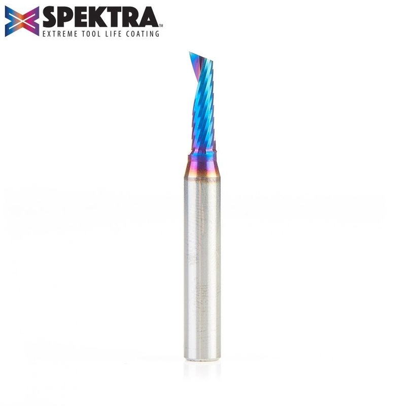 Amana D 3/16 Inch O-Flute Upcut Router Bit Spektra Coated 51417-K