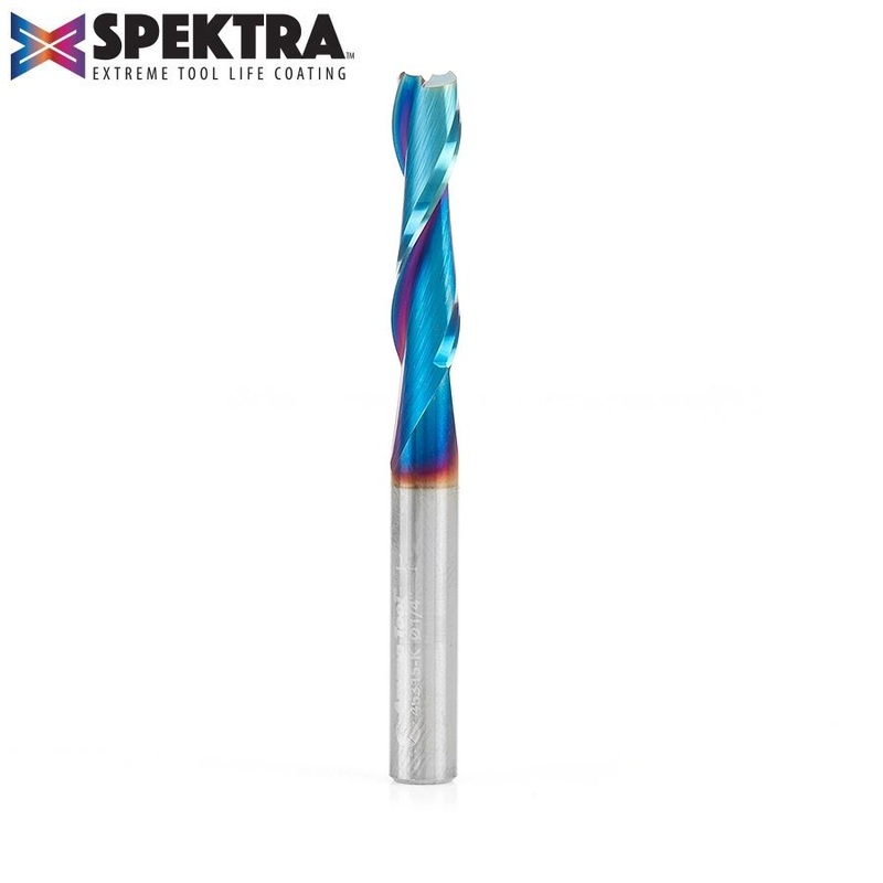 Amana Upcut Spiral Router Bit D 1/4 Inch Spektra Coated 46315-K