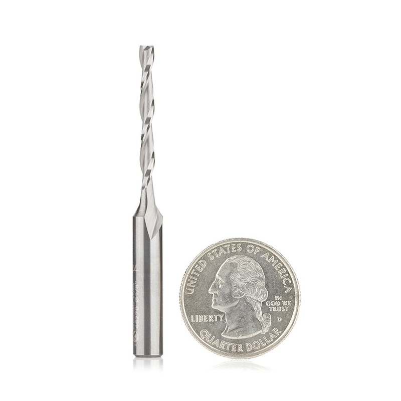 Amana Upcut Spiral Router Bit with Square End D 1/8 Inch 46270