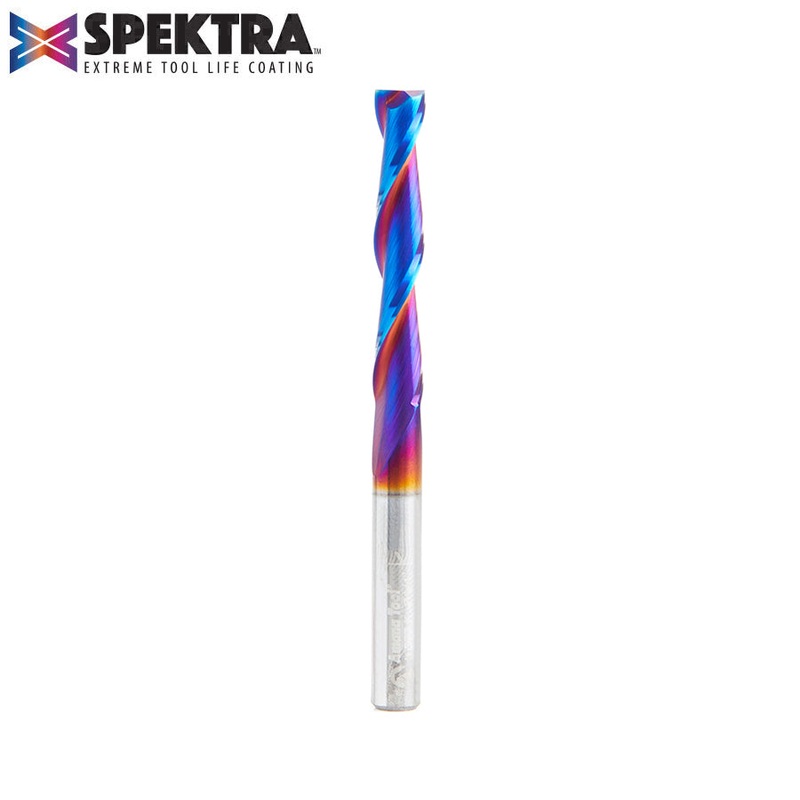 Amana Upcut Spiral Tapered Router Bit with Square End D 1/4 Inch Spektra Coated 46577-K