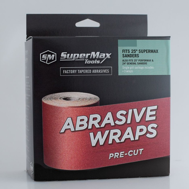 SuperMax 25 Drum Sander Wraps|120|80|100|150|36, 80, 120 mix|60|220|180|36