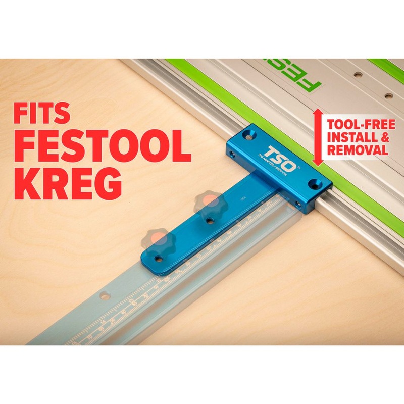 TSO Drop-On Guide Rail Adapter for TPG Parallel Guide System and FS Guide Rails 61-388