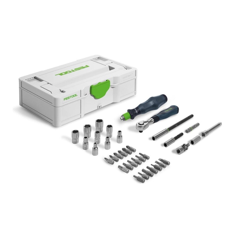 Festool Ratchet and Centrotec Screwdriver Set SYS3 S 76-1/4-CE RA 578112