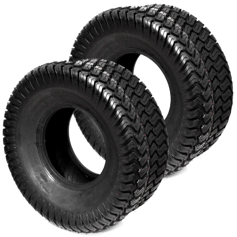 (2) New 16×6.50-8 TURF TIRES 4 Ply Tubeless Fits Cub Cadet Lawn Mower Tractor