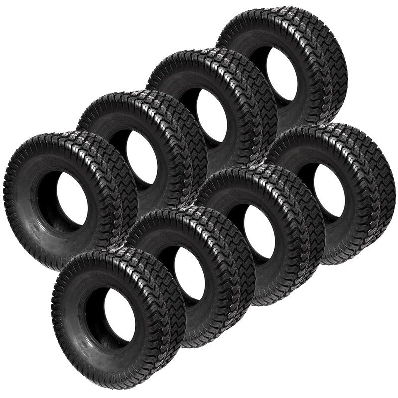 8PK 16/6.50-8,16/6.50×8 Lawnmower / Golf Cart Turf 4 ply Tubeless Tires