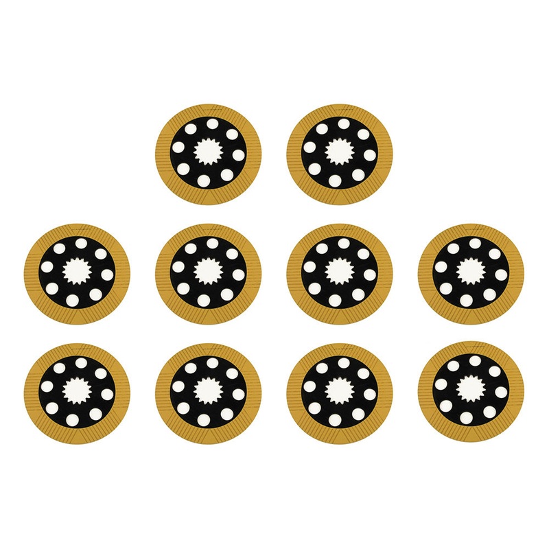 Fits JCB BACKHOE BRAKE FRICTION PLATE SET 10 PCS. (PART NO. 458/20353 450/10224)
